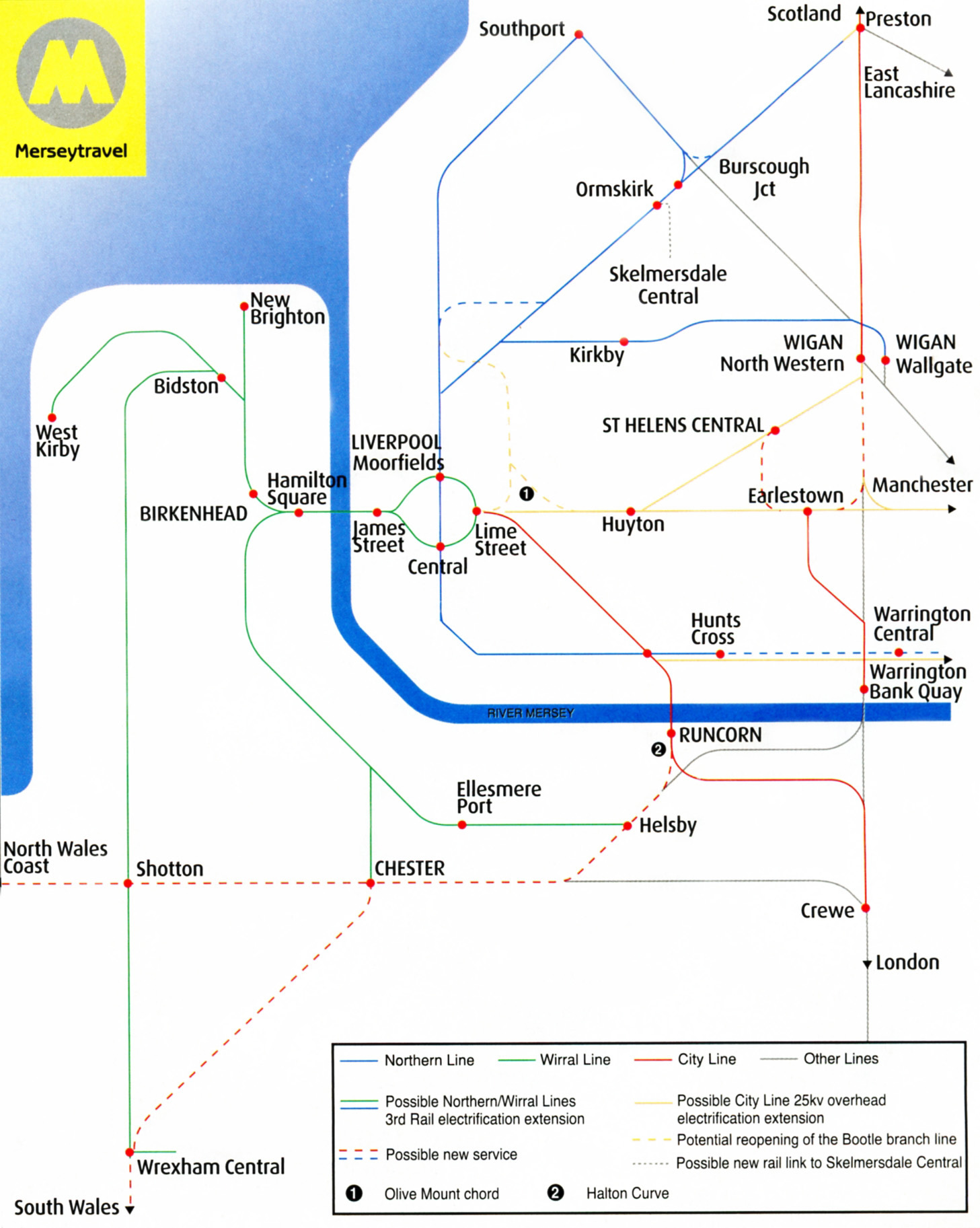 Merseyrail train & rail maps and reviews